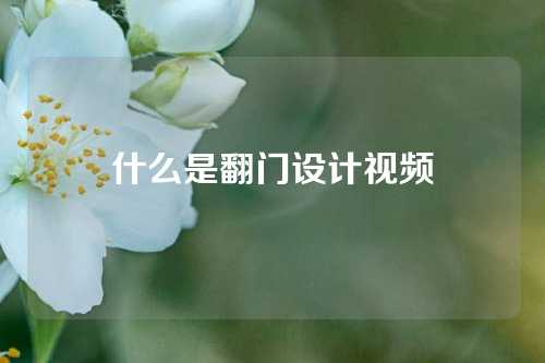 什么是翻门设计视频