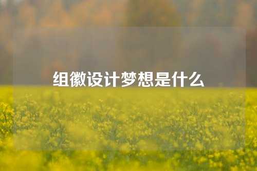 组徽设计梦想是什么