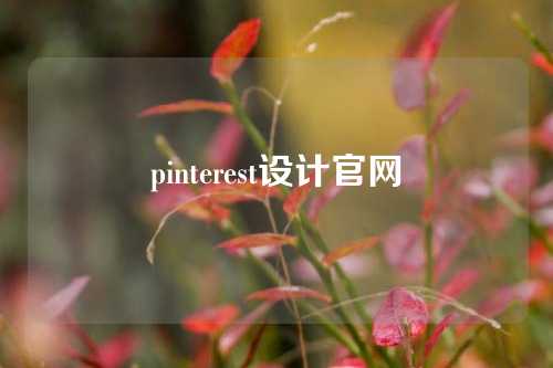 pinterest设计官网