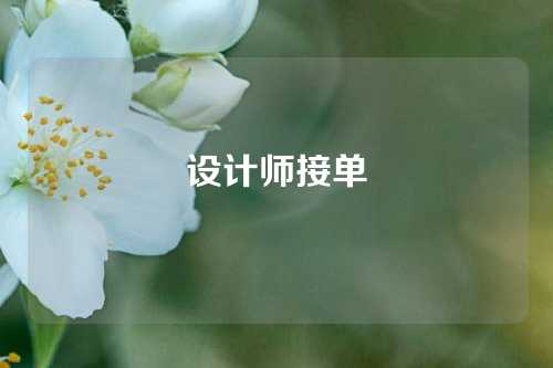 设计师接单