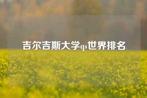 吉尔吉斯大学qs世界排名