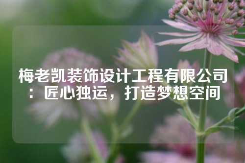 梅老凯装饰设计工程有限公司：匠心独运，打造梦想空间