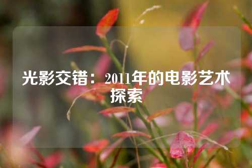 光影交错：2011年的电影艺术探索