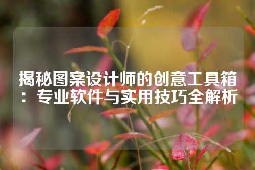 揭秘图案设计师的创意工具箱：专业软件与实用技巧全解析