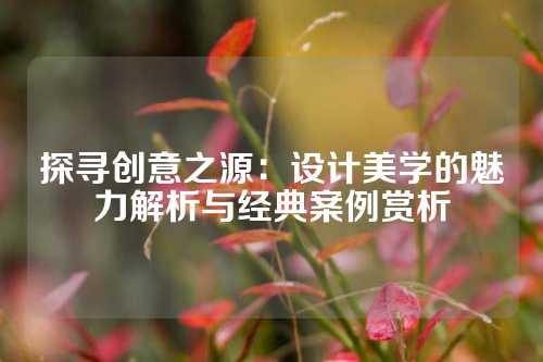 探寻创意之源：设计美学的魅力解析与经典案例赏析