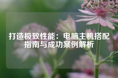 打造极致性能：电脑主机搭配指南与成功案例解析