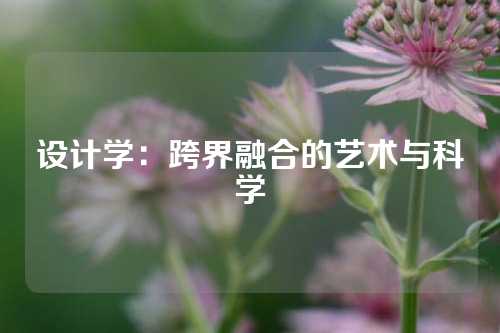 设计学：跨界融合的艺术与科学