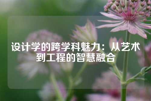 设计学的跨学科魅力：从艺术到工程的智慧融合