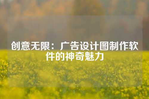 创意无限：广告设计图制作软件的神奇魅力