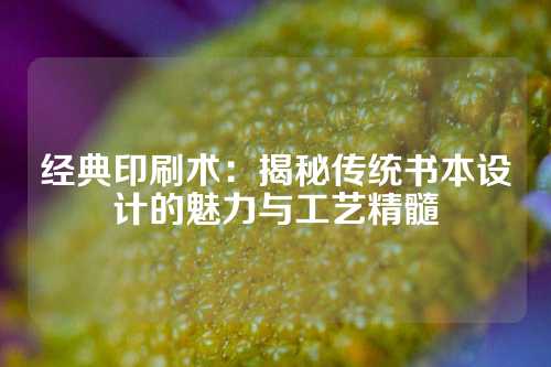 经典印刷术：揭秘传统书本设计的魅力与工艺精髓