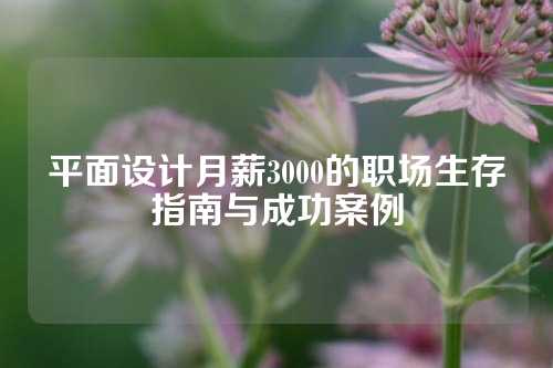 平面设计月薪3000的职场生存指南与成功案例