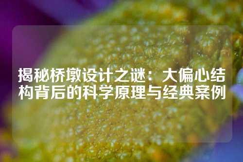 揭秘桥墩设计之谜：大偏心结构背后的科学原理与经典案例