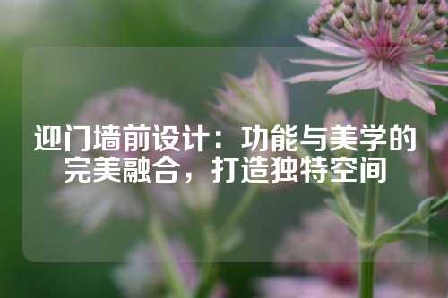 迎门墙前设计：功能与美学的完美融合，打造独特空间