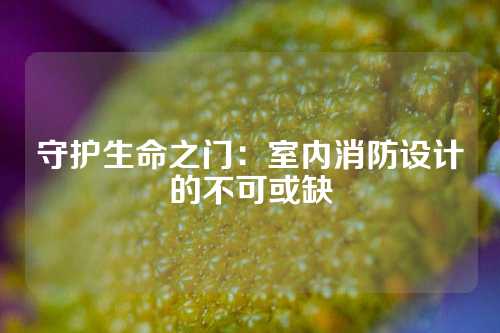 守护生命之门：室内消防设计的不可或缺