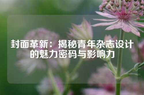 封面革新：揭秘青年杂志设计的魅力密码与影响力