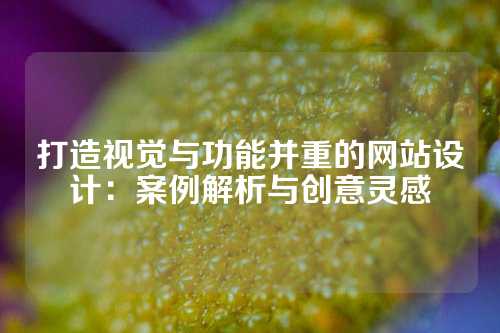 打造视觉与功能并重的网站设计：案例解析与创意灵感