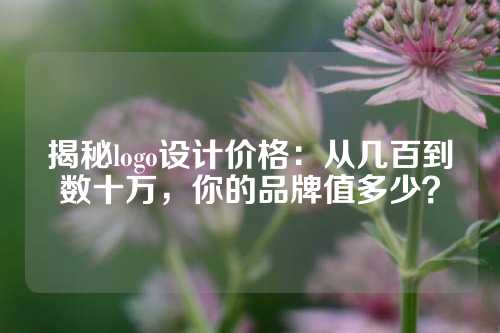 揭秘logo设计价格：从几百到数十万，你的品牌值多少？