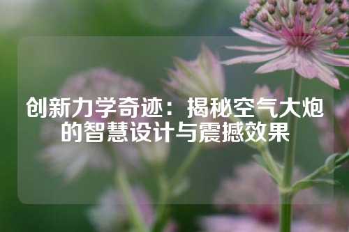 创新力学奇迹：揭秘空气大炮的智慧设计与震撼效果