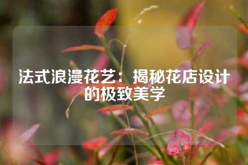 法式浪漫花艺：揭秘花店设计的极致美学