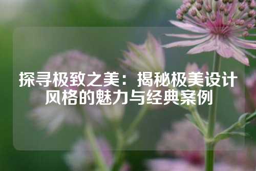 探寻极致之美：揭秘极美设计风格的魅力与经典案例